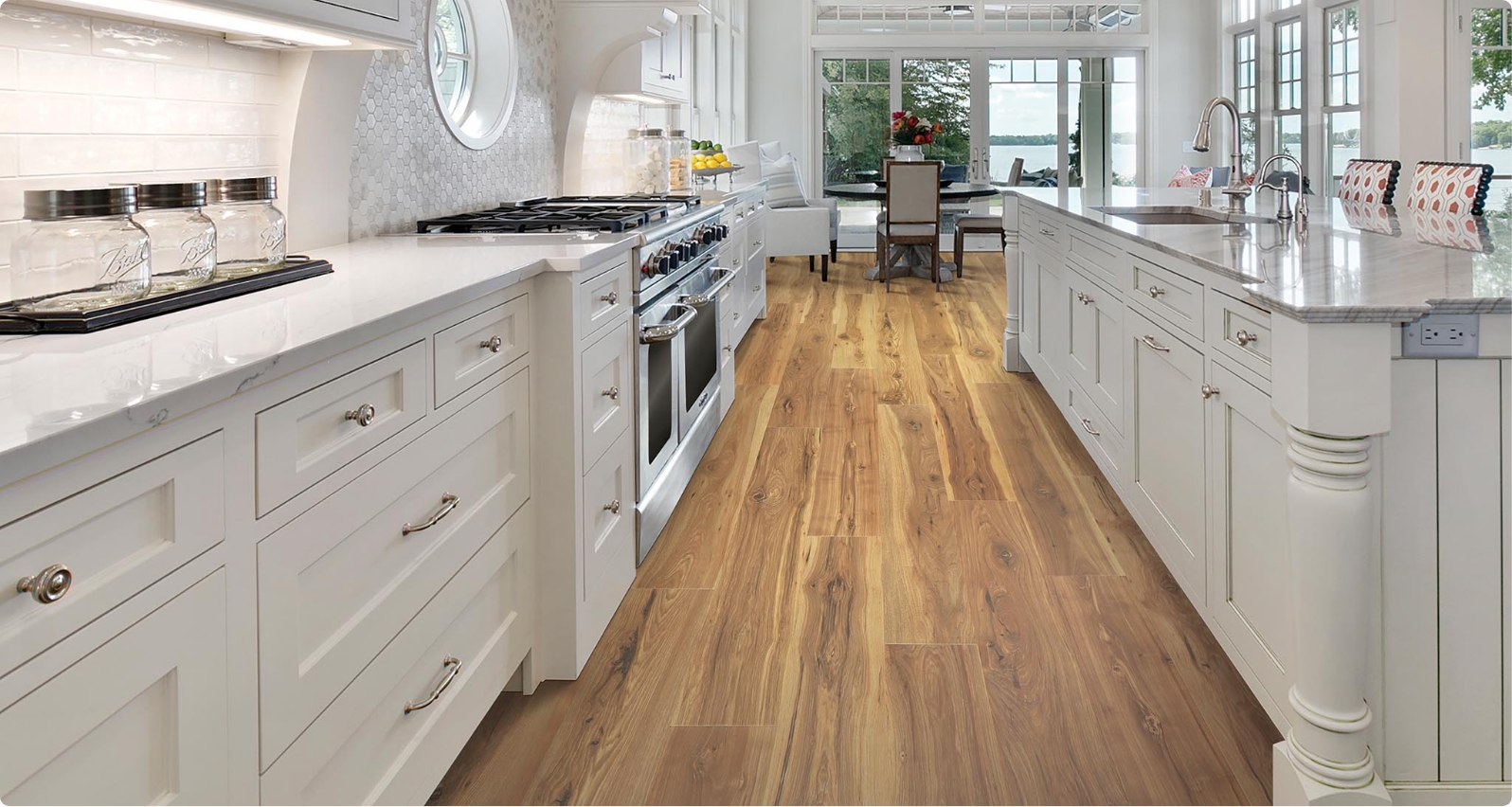 Kitchen with RevWood floor